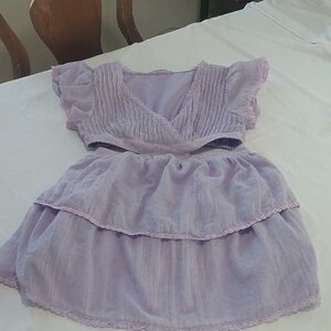 Sky To Moon  Size Large Cute Lavender Dress .Great Condition .